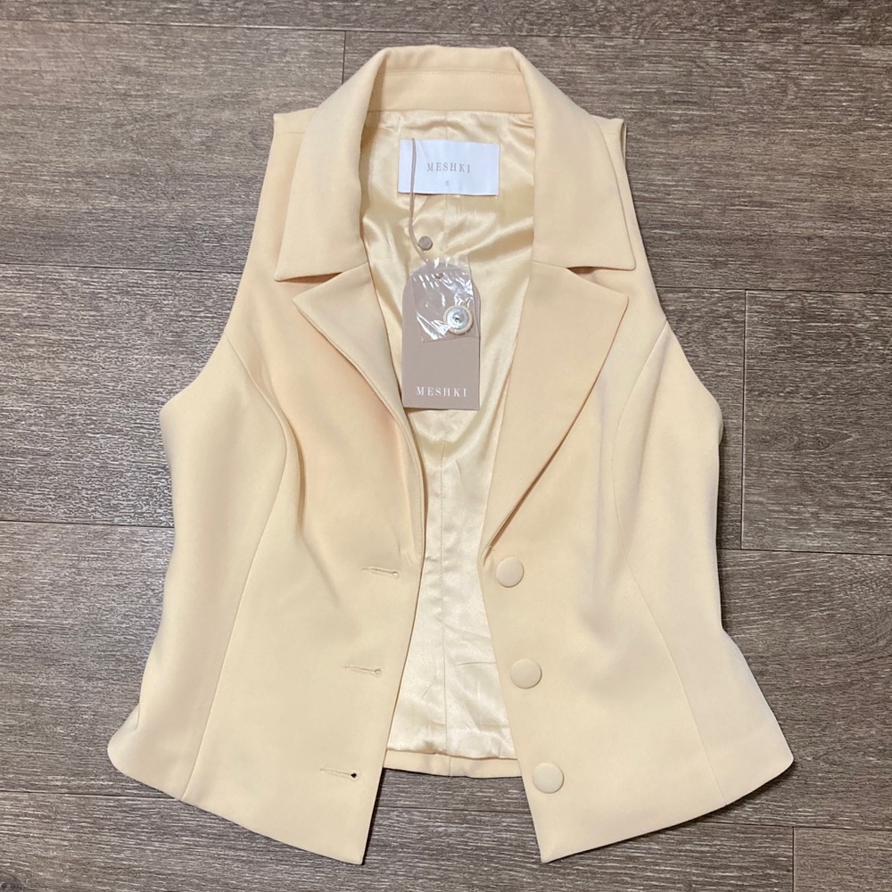 Meshki peach Mura Suiting Vest